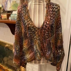 Express Bohemian Sweater Poncho